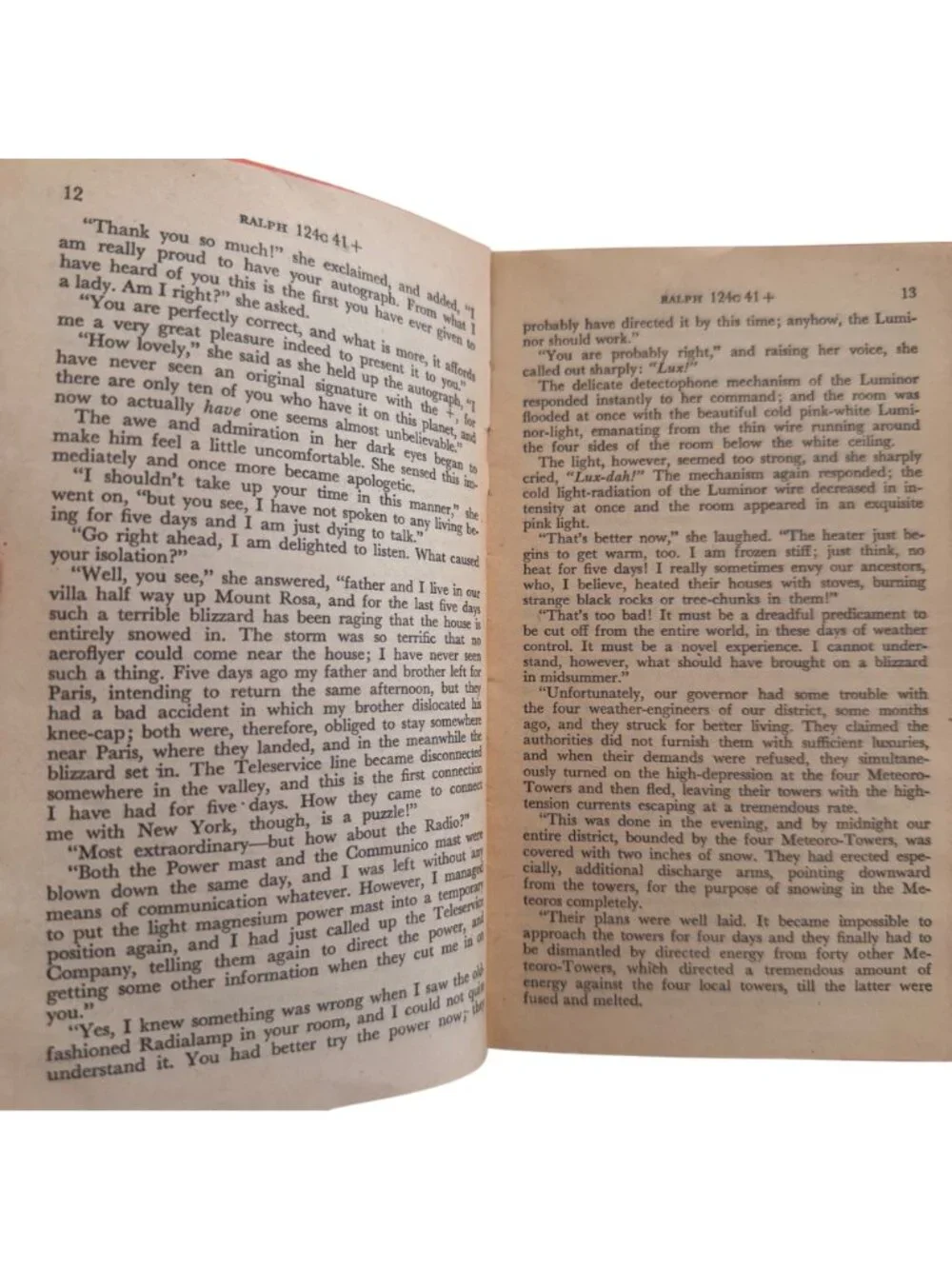 Hugo Gernsbacks Ralph 124C 41+ PB 1958 Crest Reprint Foreword Fletcher Pratt Vtg